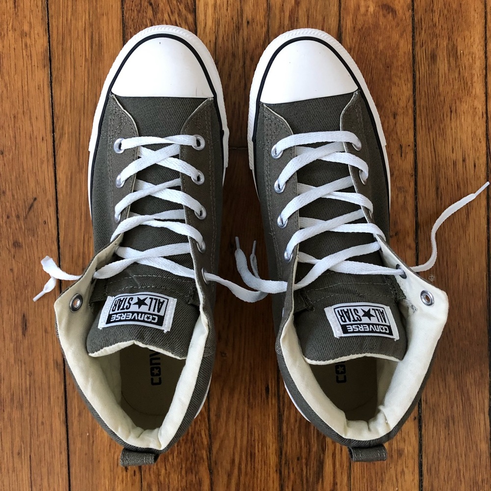 Grey Converse Hightops
